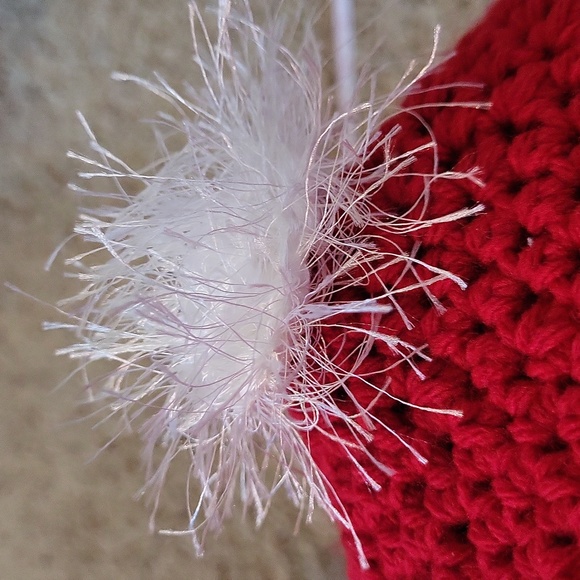 CCO SALE NWOT "FUR" trimmed hat, red, white, Santa, Unisex, new - Picture 11 of 11